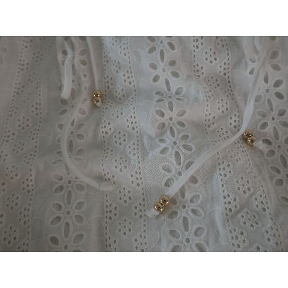 NWT TAHARI Women's 100% Cotton Lace Sundress Midi Dress L - Picture 7 of 12